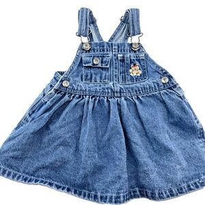Vintage Denim Arizona Jumper 12 Mo Teddy Bear Buckle Light Blue Baby Toddler